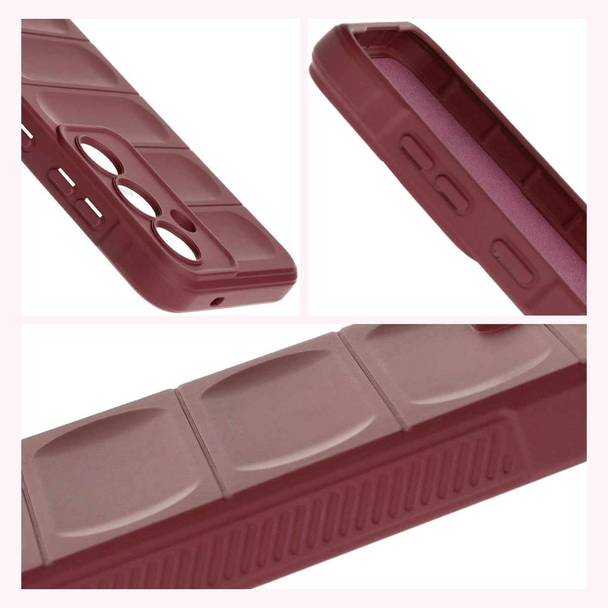 Etui Bizon Tur do Galaxy S25 Ciemnofioletowy