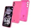 Etui Bizon Silikonowe Soft do Galaxy A16 4G/5G Neonowo-różowy