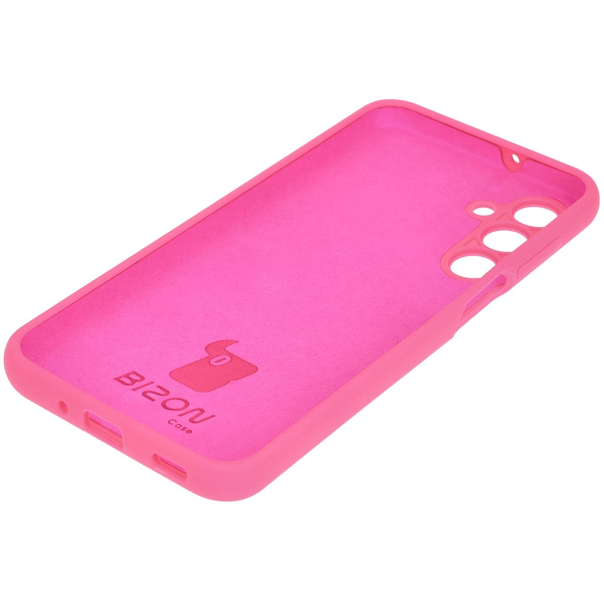 Etui Bizon Silikonowe Soft do Galaxy A16 4G/5G Neonowo-różowy