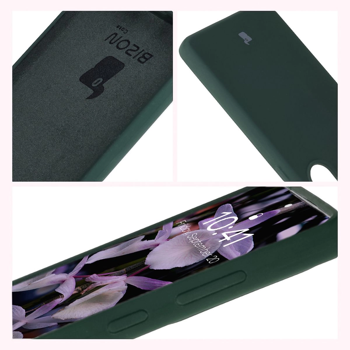 Etui Bizon Silikonowe Soft do Galaxy S25 Ultra Ciemnozielony