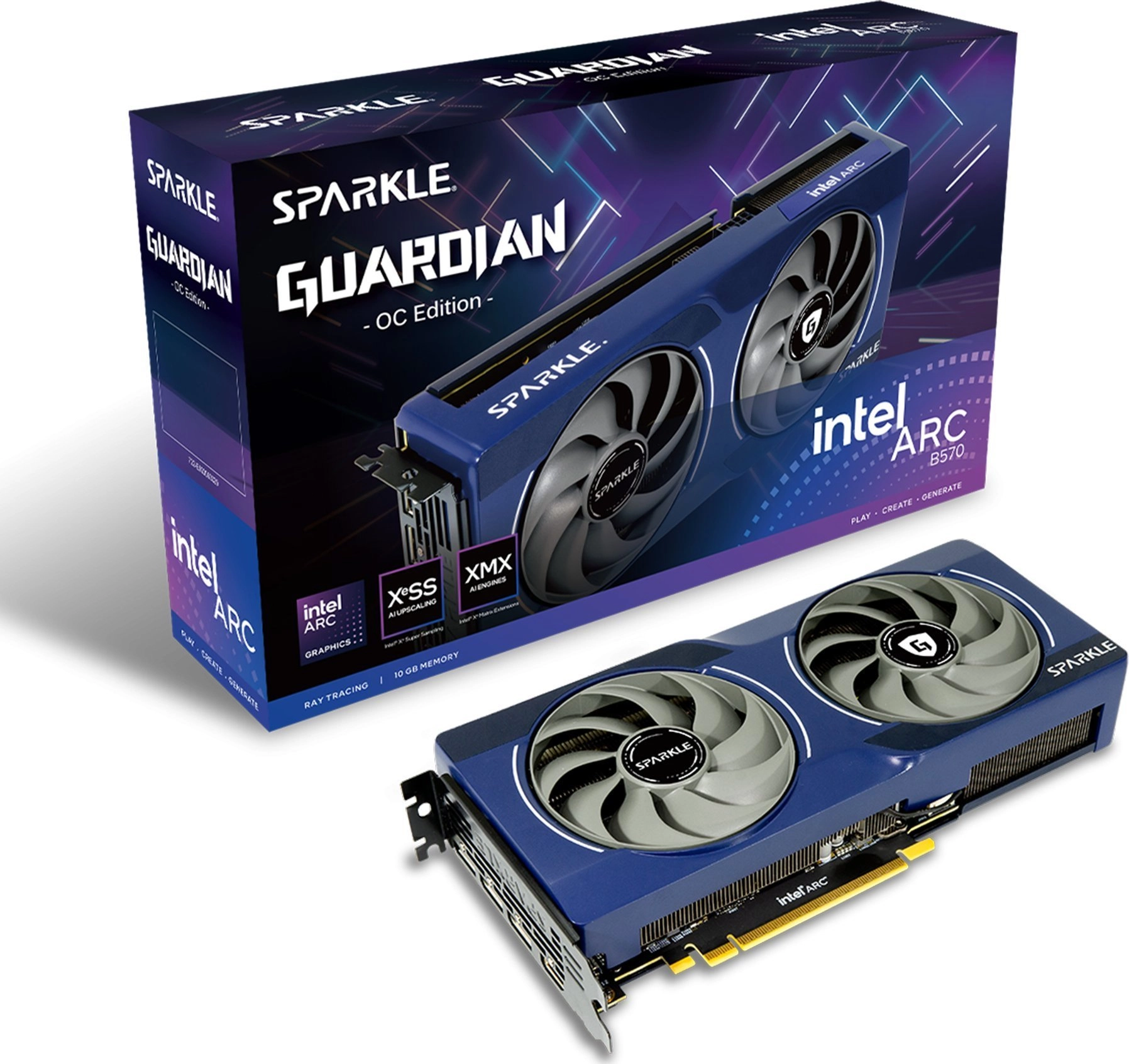 Karta graficzna SPARKLE Arc B570 Guardian OC 10GB GDDR6 160bit
