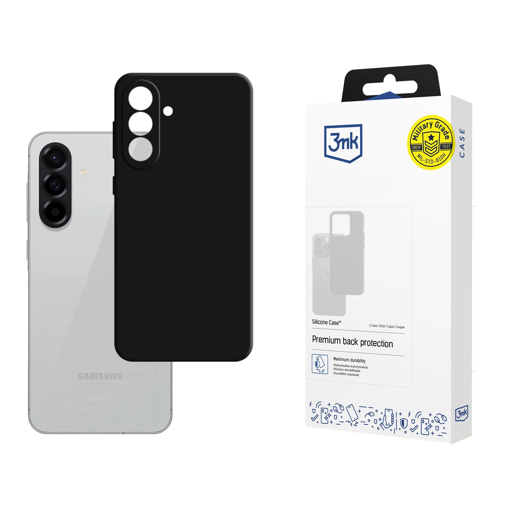 Etui 3mk Silicone Case do Samsung Galaxy A56 Czarny