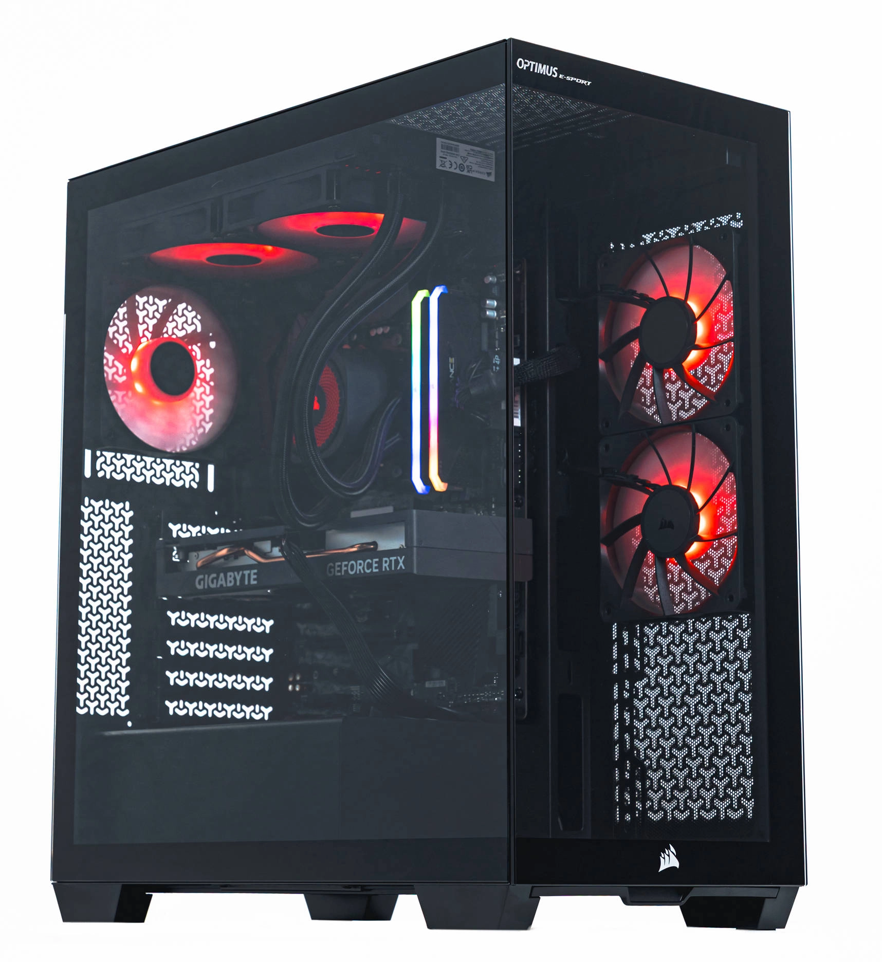 Komputer gamingowy Optimus E-Sport GB550T-CR4 R7 5800X 16GB RAM 1TB Dysk SSD RTX4060 Win11