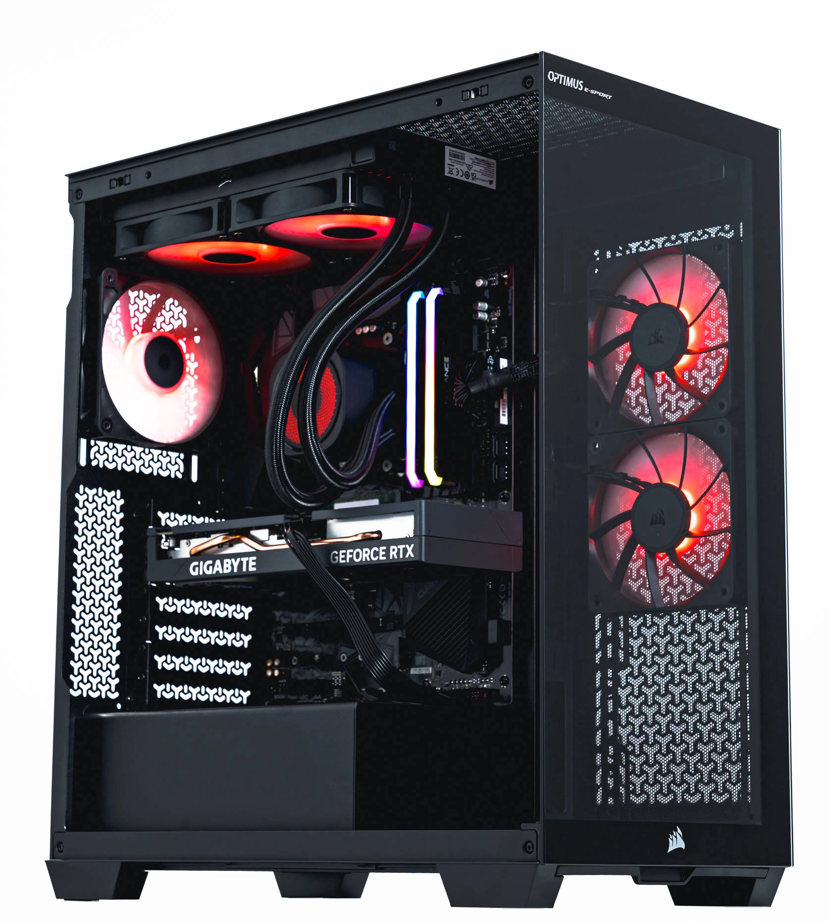 Komputer gamingowy Optimus E-Sport GB550T-CR4 R7 5800X 16GB RAM 1TB Dysk SSD RTX4060 Win11