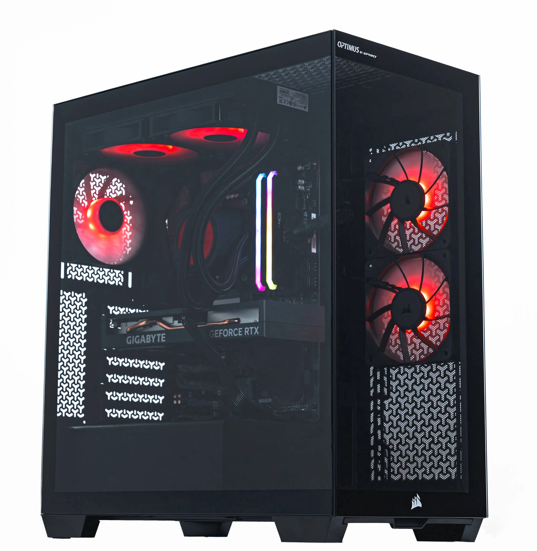 Komputer gamingowy Optimus E-Sport GB550T-CR4 R7 5800X 16GB RAM 1TB Dysk SSD RTX4060 Win11