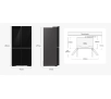 Lodówka Samsung RF65DB970E22EO Pełny No Frost 185,3cm Kostkarka Komora świeżości Zdalne sterowanie Czarne szkło