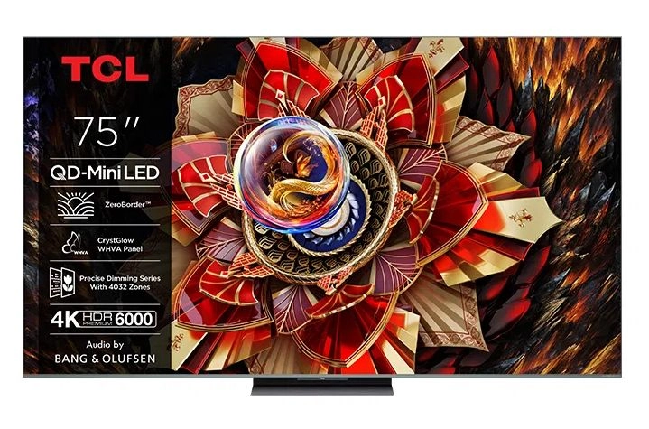 Telewizor TCL 75C9K 75" QD-Mini LED 4K 144Hz Google TV Dolby Vision IQ Dolby Atmos HDMI 2.1 DVB-T2