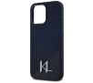 Etui Karl Lagerfeld Silicone Shadow Metal Initial MagSafe do iPhone 15 Pro Max Czarny
