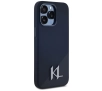 Etui Karl Lagerfeld Silicone Shadow Metal Initial MagSafe do iPhone 15 Pro Max Czarny