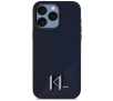 Etui Karl Lagerfeld Silicone Shadow Metal Initial MagSafe do iPhone 15 Pro Max Czarny