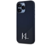 Etui Karl Lagerfeld Silicone Shadow Metal Initial MagSafe do iPhone 15 Pro Max Czarny