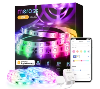 Taśma LED Meross MSL320 2 x 5m 720lm 10W RGB