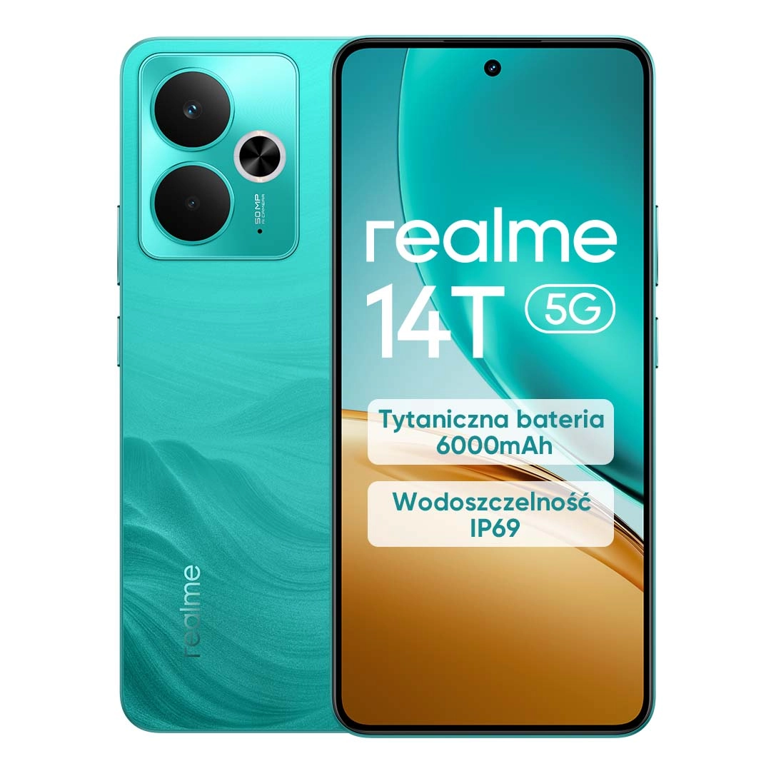 Smartfon realme 14T 5G 8/256GB 6,67" 120Hz 50Mpix Zielony