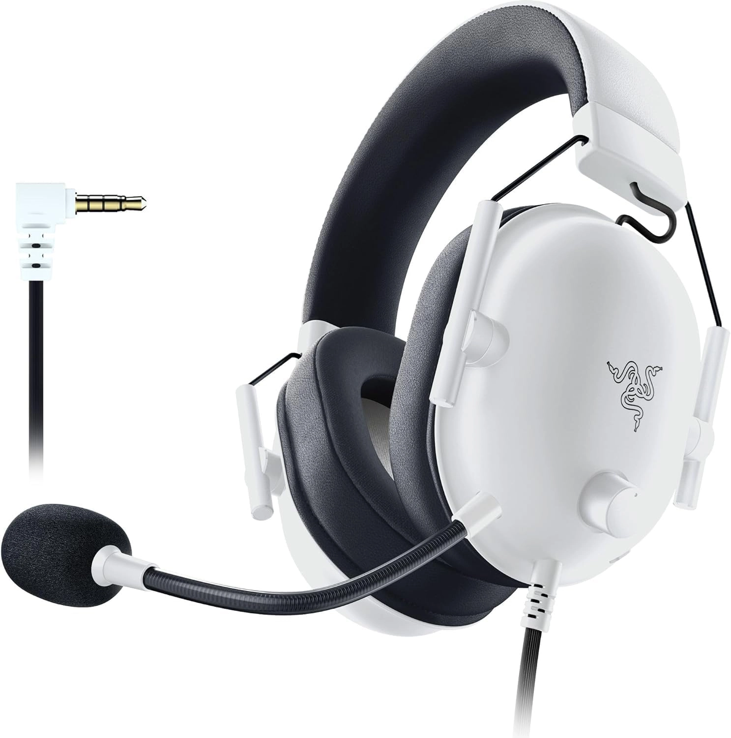 Słuchawki przewodowe z mikrofonem Razer BlackShark V2 X PlayStation Nauszne Biały