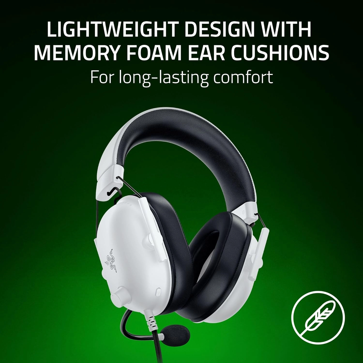Słuchawki przewodowe z mikrofonem Razer BlackShark V2 X Xbox Nauszne Biały