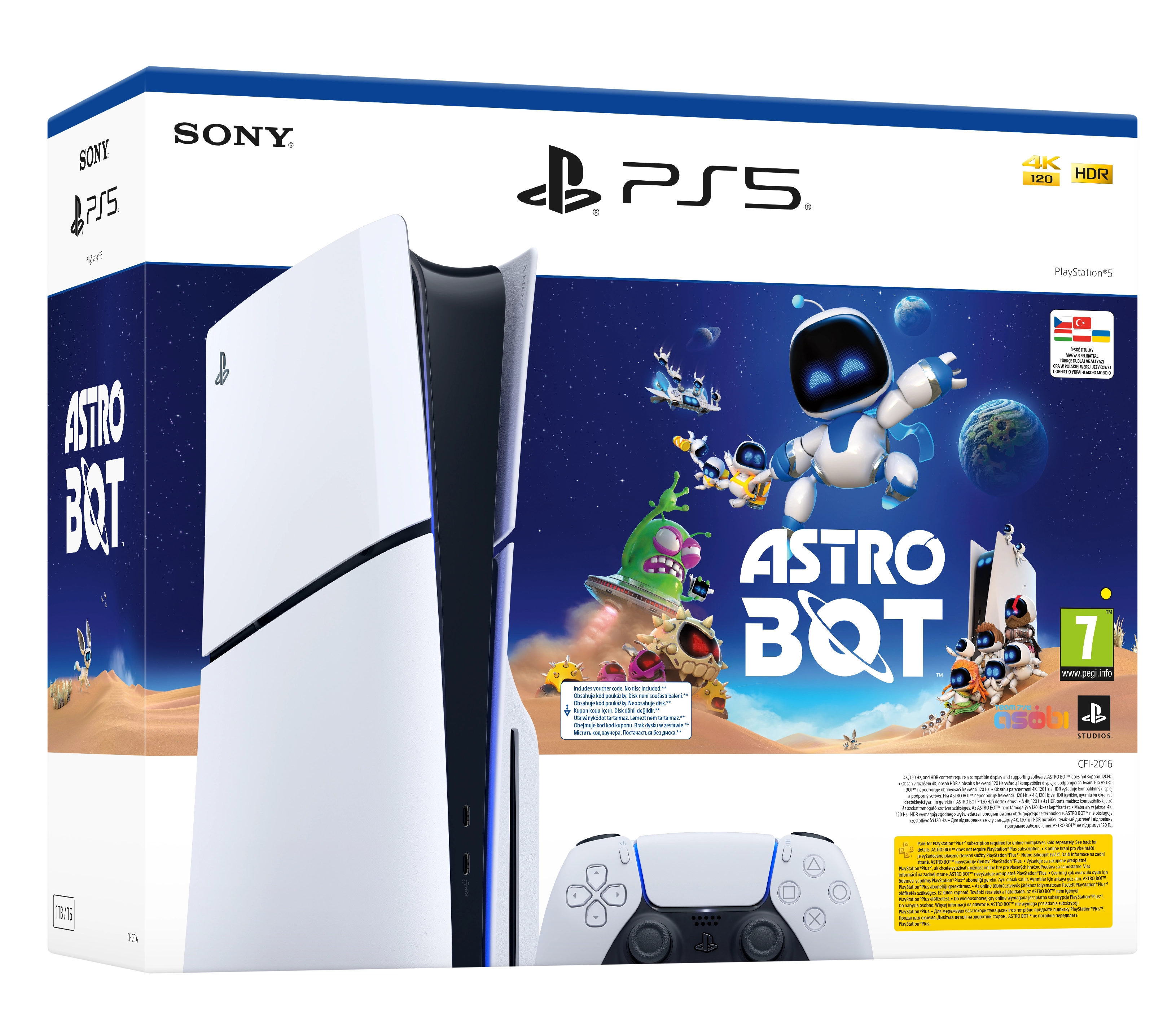 Konsola Sony PlayStation 5 Slim D Chassis (PS5) 1TB z napędem Astro Bot Bundle + Assassin’s Creed Shadows Edycja Specjalna