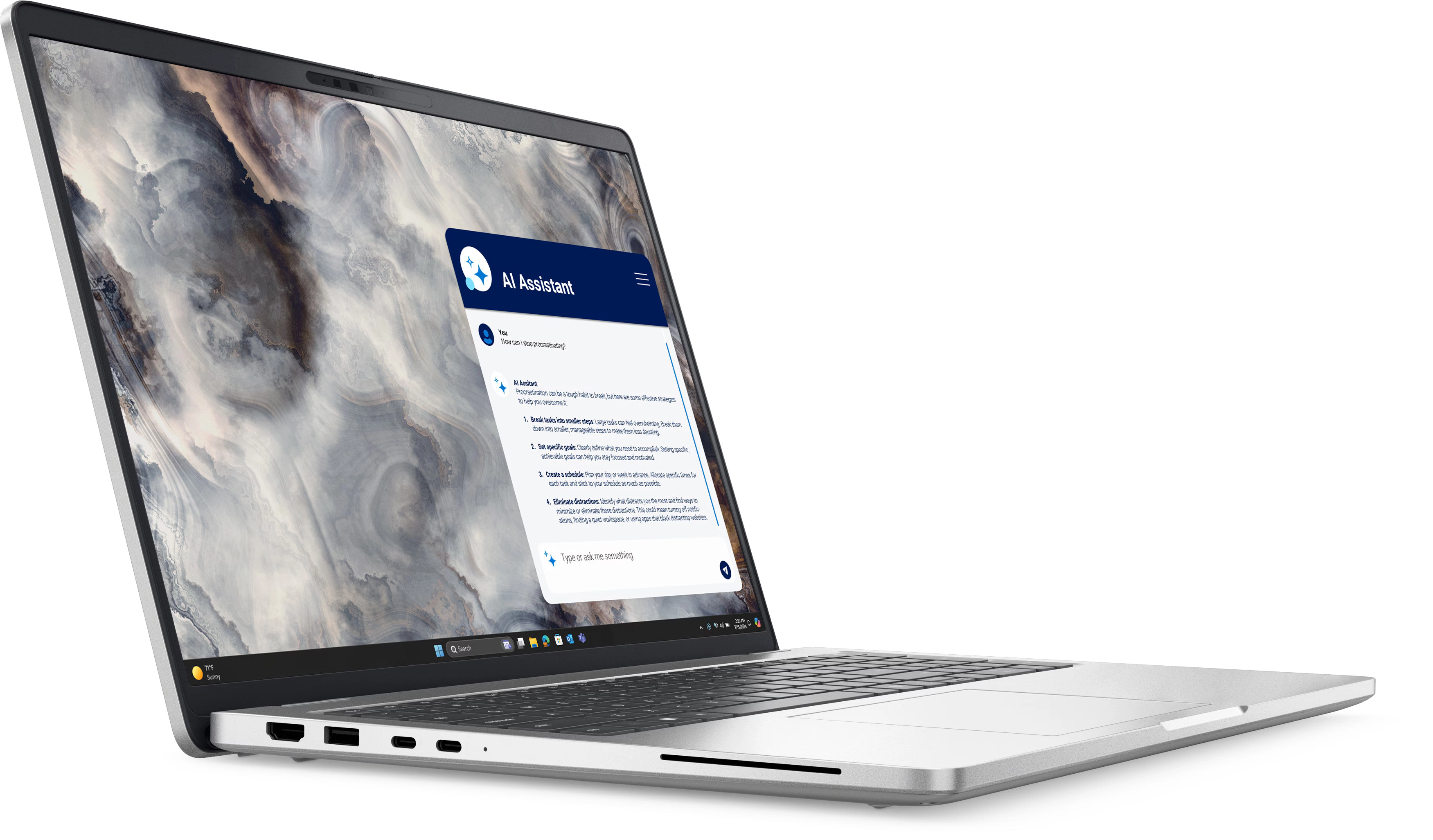 Laptop biznesowy Dell Pro 16 Plus PB16250 16" Ultra 7 266V 16GB RAM 512GB Dysk SSD Win11 Pro Srebrny