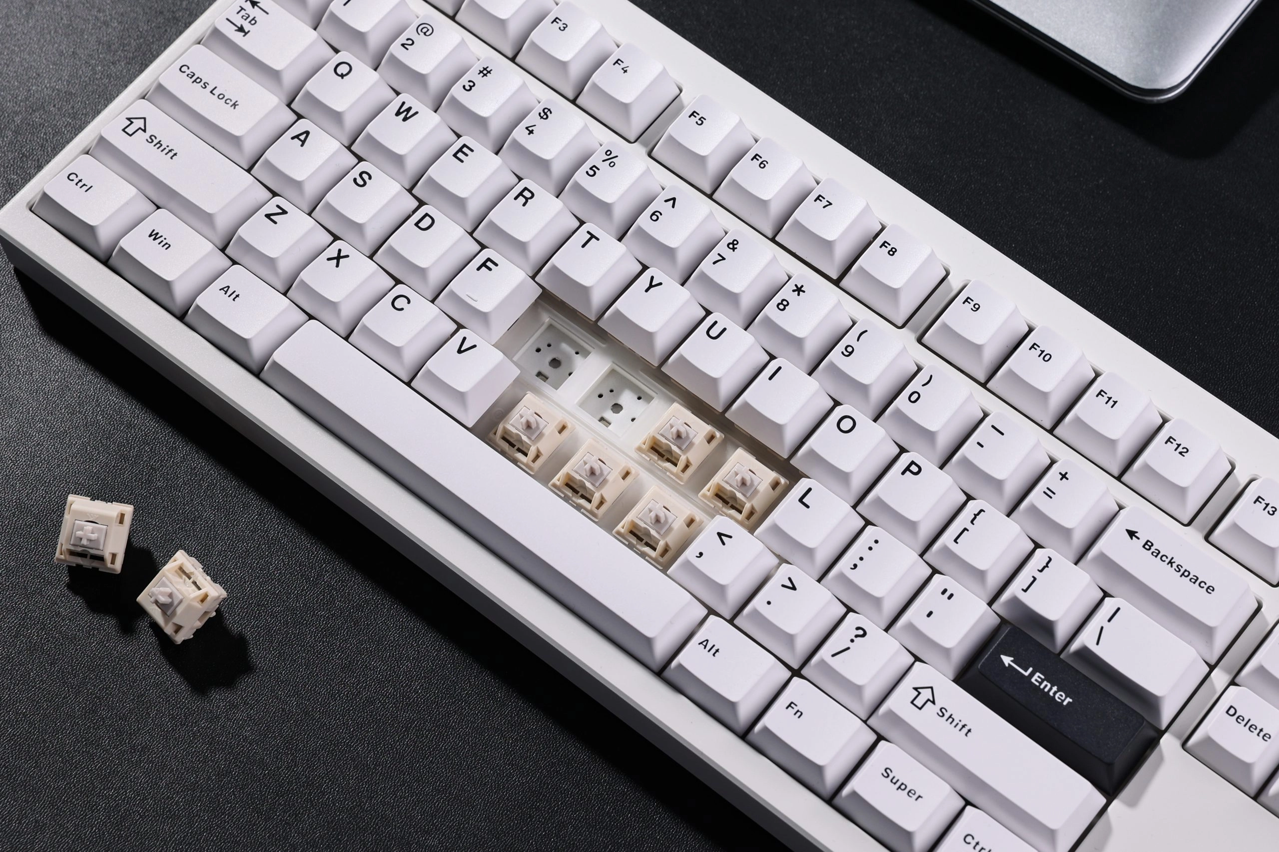 Klawiatura mechaniczna MCHOSE GX87 Ultra Vintage White Biały