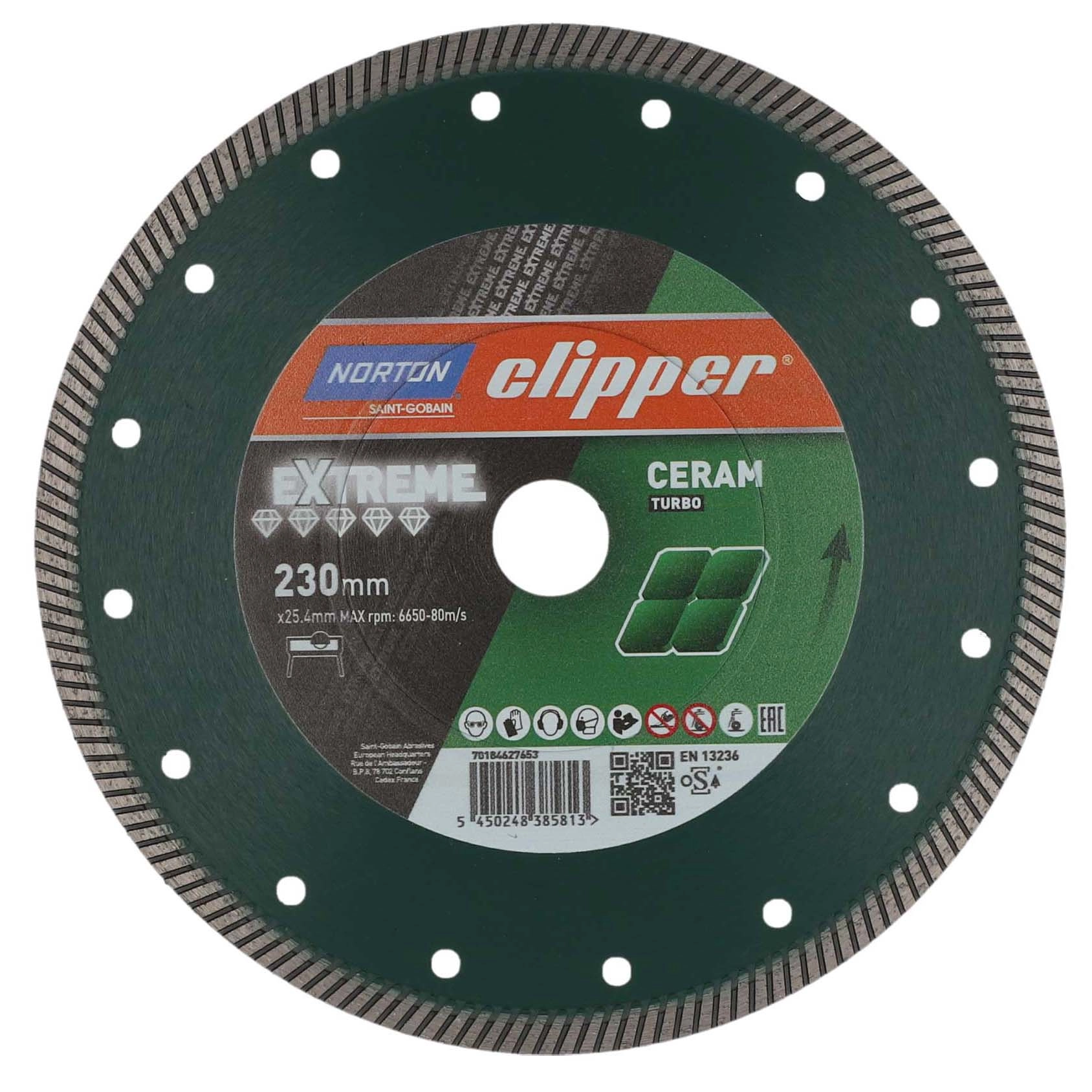 Tarcza diamentowa Norton Clipper Extreme Ceramic Turbo 230mm