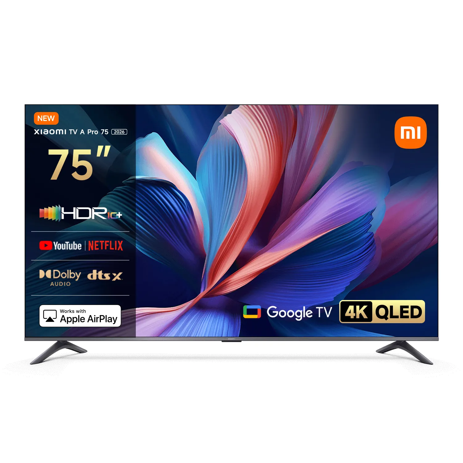 Telewizor Xiaomi TV A Pro 75 2026 (L75MB-APEU) 75" QLED 4K Google TV DVB-T2