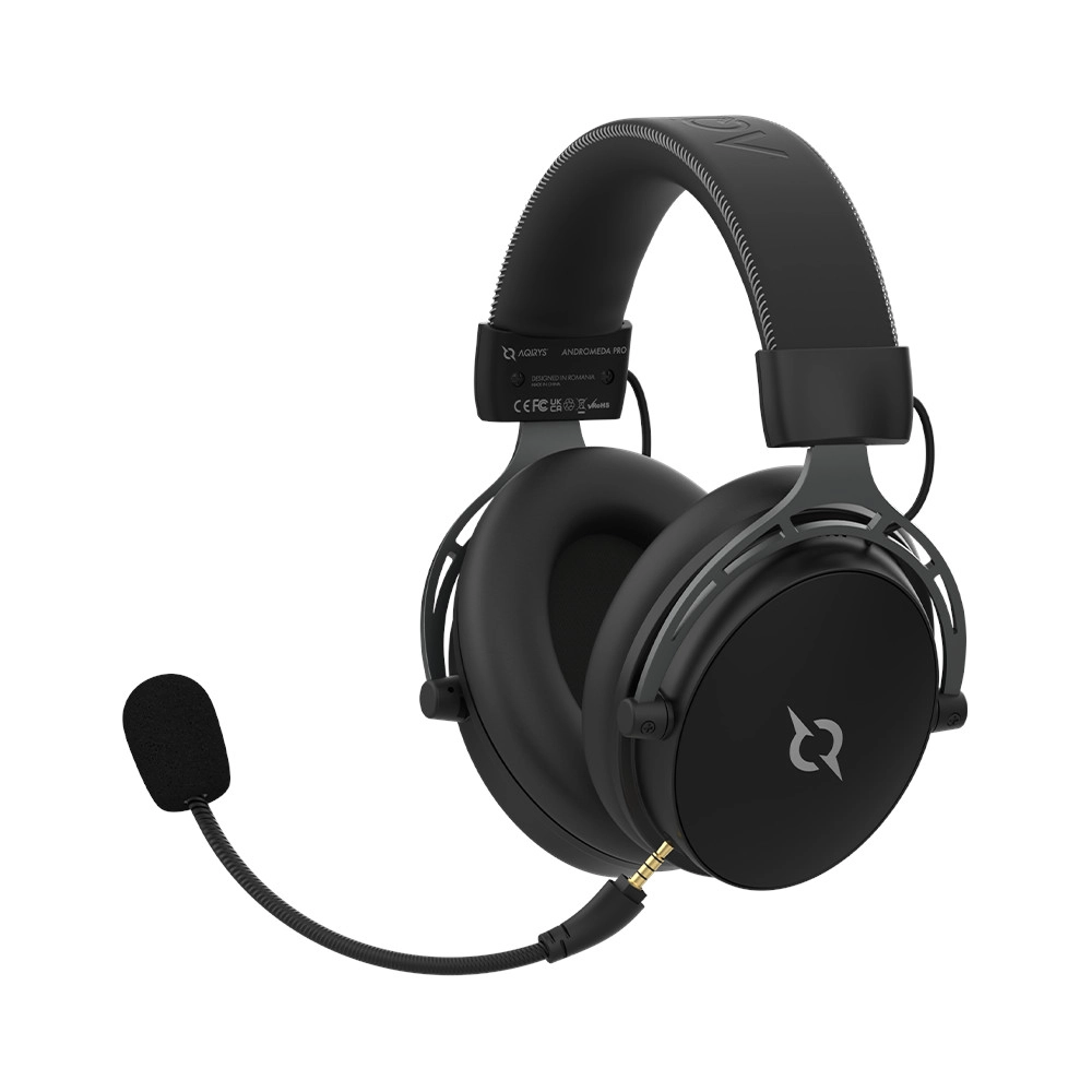 Słuchawki bezprzewodowe z mikrofonem Aqirys Andromeda Pro Nauszne Czarny