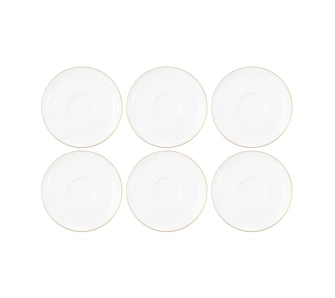 Zestaw spodków Seltmann Liberty Gold 6 elementów 16,5cm