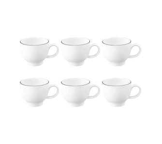 Zestaw filiżanek Seltmann Lido Black Lino 90ml