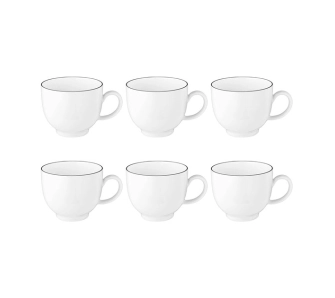 Zestaw filiżanek Seltmann Lido Black Line 200ml