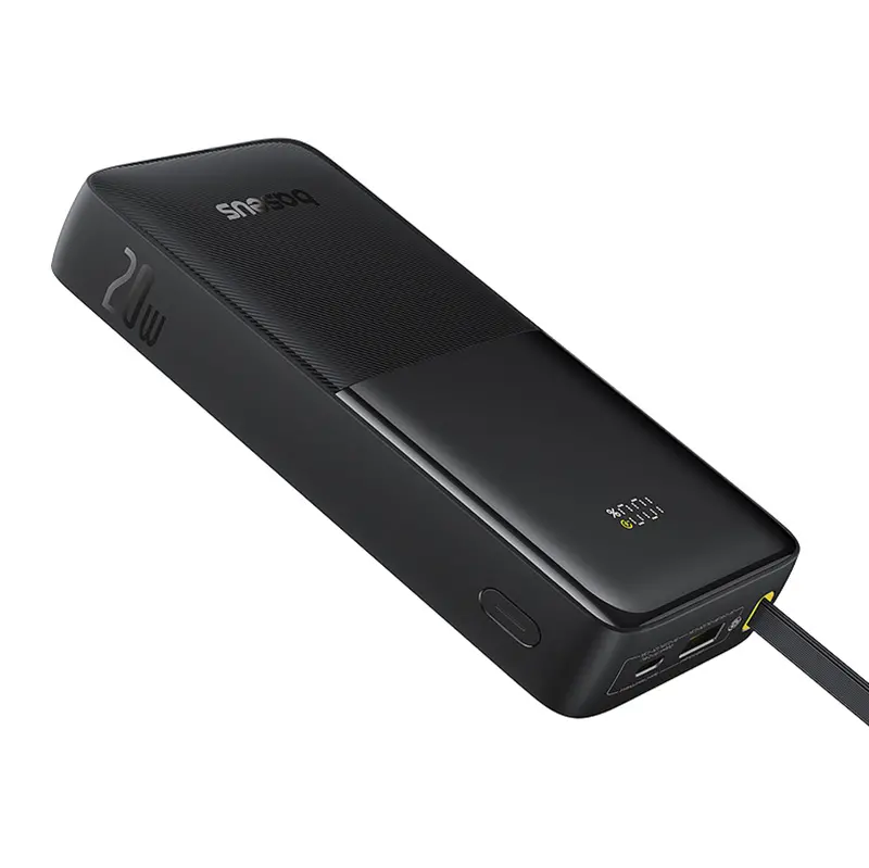Powerbank Baseus Dwupak Bipow 2 Digital Display 20000mAh 20W Czarny