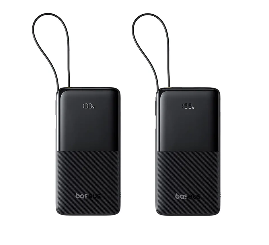 Powerbank Baseus Dwupak Bipow 2 Digital Display 20000mAh 20W Czarny