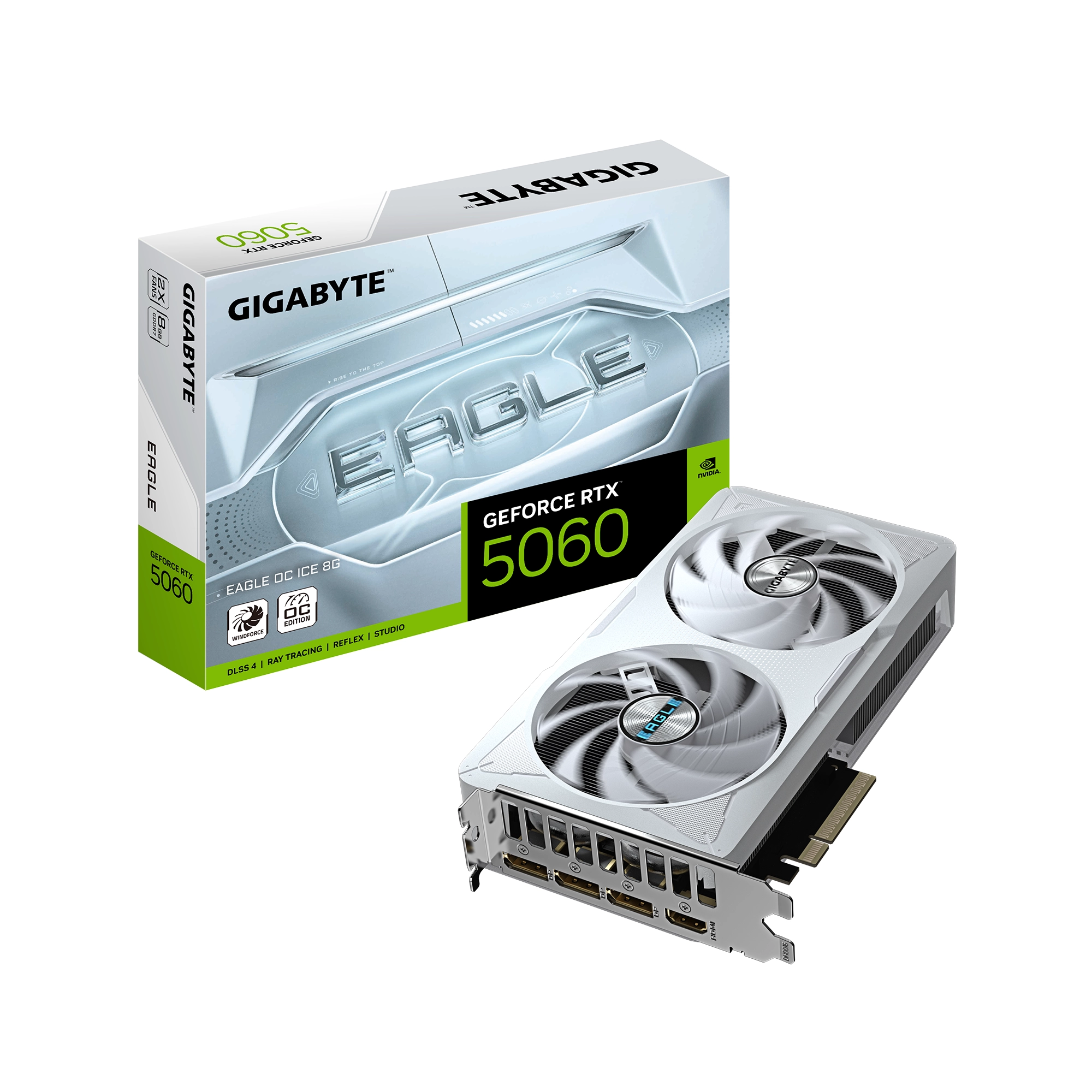 Karta graficzna Gigabyte GeForce RTX 5060 EAGLE OC ICE 8GB GDDR7 128bit DLSS 4