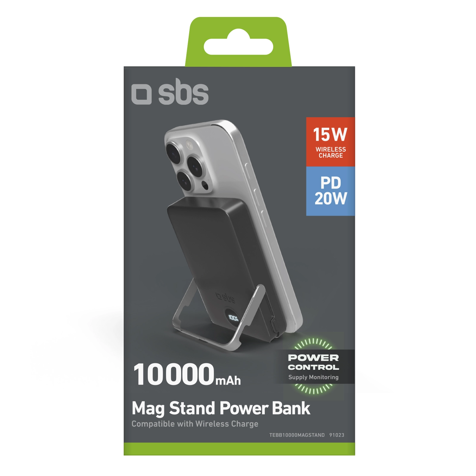 Powerbank SBS TEBB10000MAGSTAND Mag Stand Power Bank 10000mAh PD20W