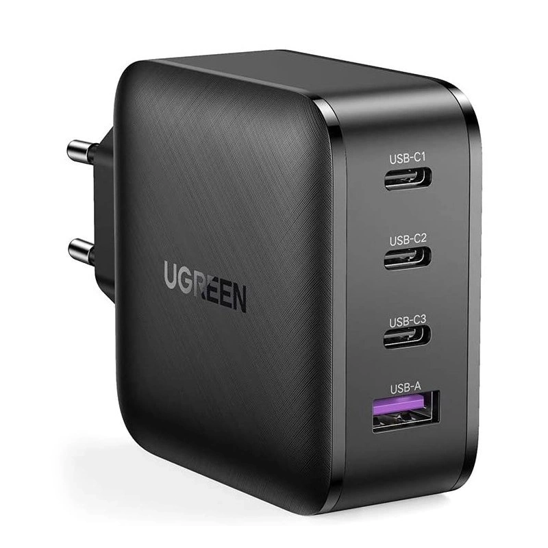Ładowarka sieciowa UGREEN CD224 GaN 3xUSB-C USB-A 65W Czarny