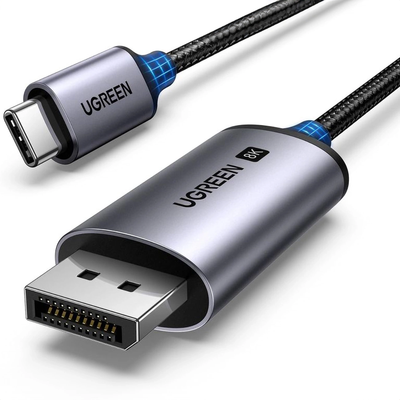 Kabel DisplayPort UGREEN CM556 USB-C - DisplayPort 8K 3m Szary