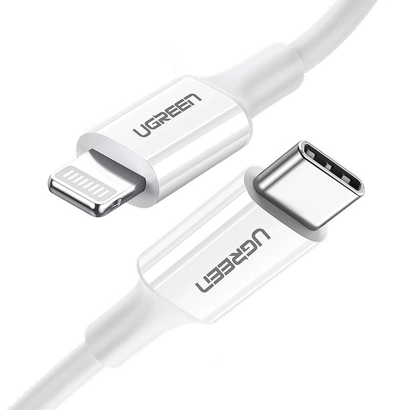 Kabel UGREEN US171 USB-C do Lightning MFI PD 20W 1m Biały