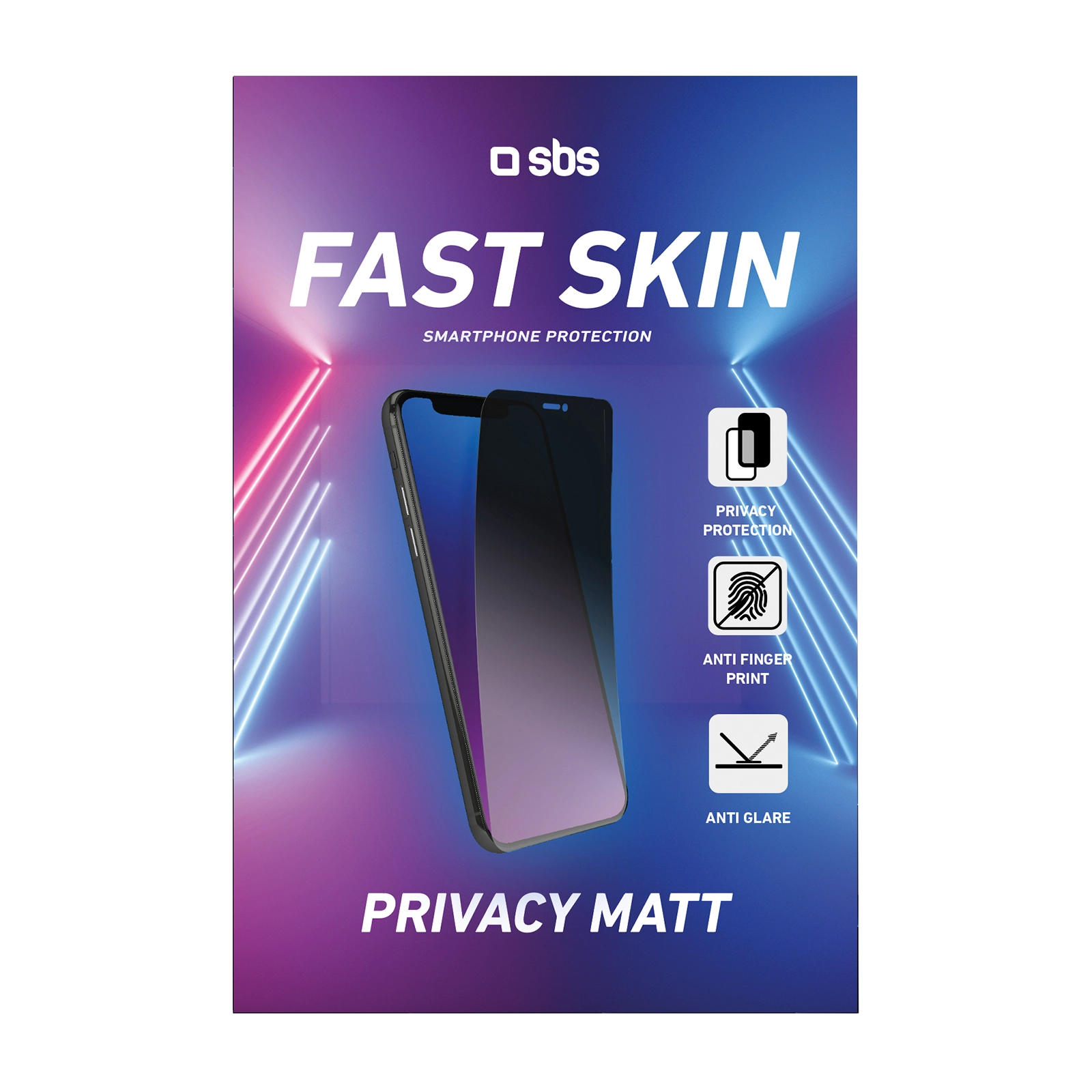 Folia ochronna SBS Fast Skin Privacy Matt