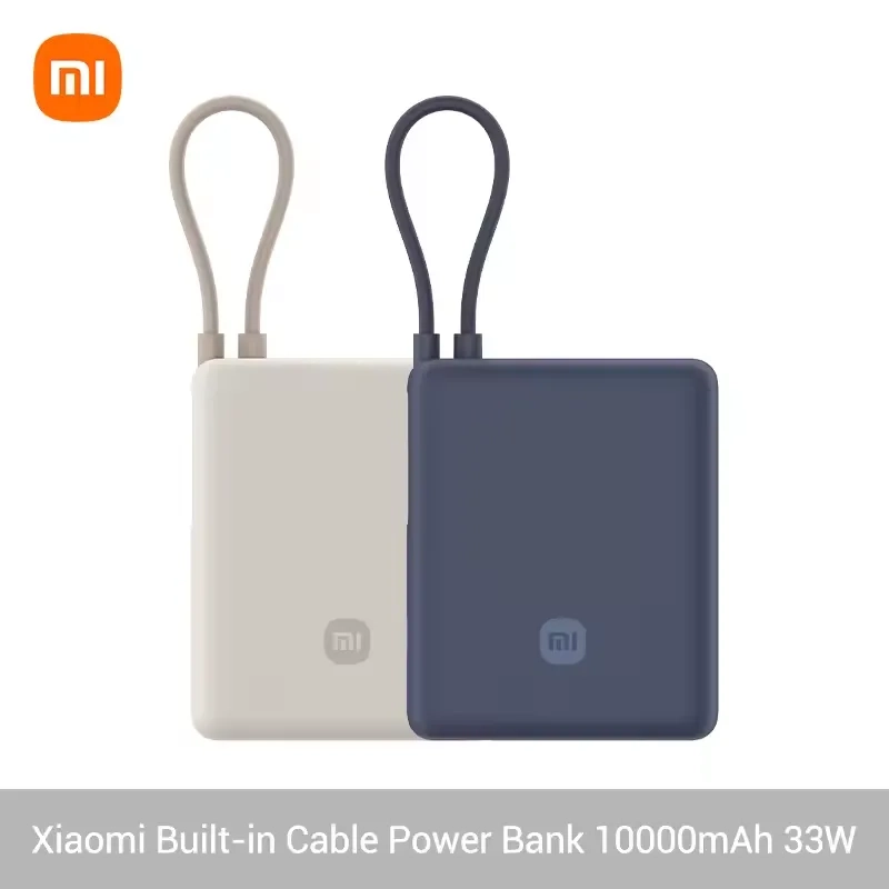 Powerbank Xiaomi PB1033MI 10000mAh 33W Wbudowany kable USB-C Niebieski