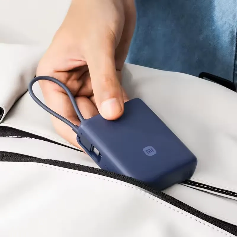 Powerbank Xiaomi PB1033MI 10000mAh 33W Wbudowany kable USB-C Niebieski
