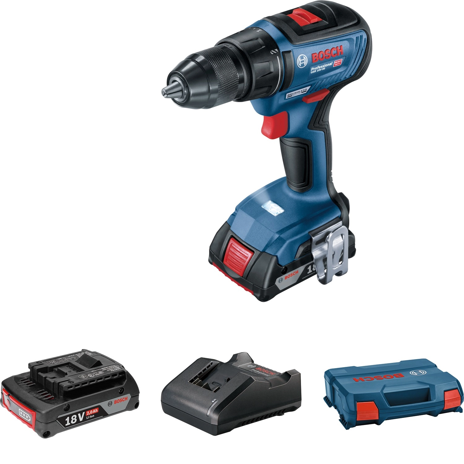 Wiertarko-wkrętarka Bosch Professional GSR 18V-50 0 601 9H5 000