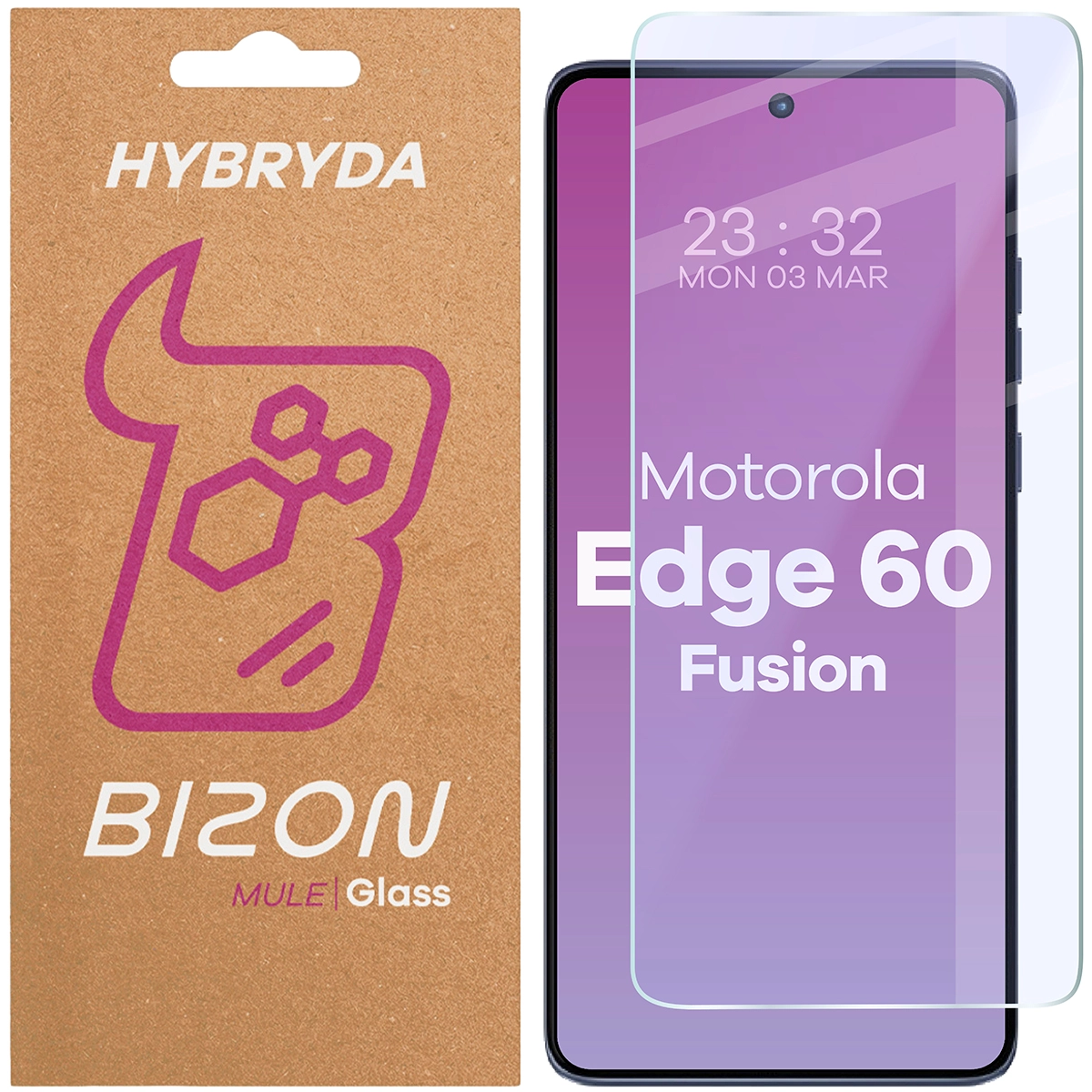 Szkło hybrydowe Bizon Elastyczne Mule do Motorola Edge 60 Fusion