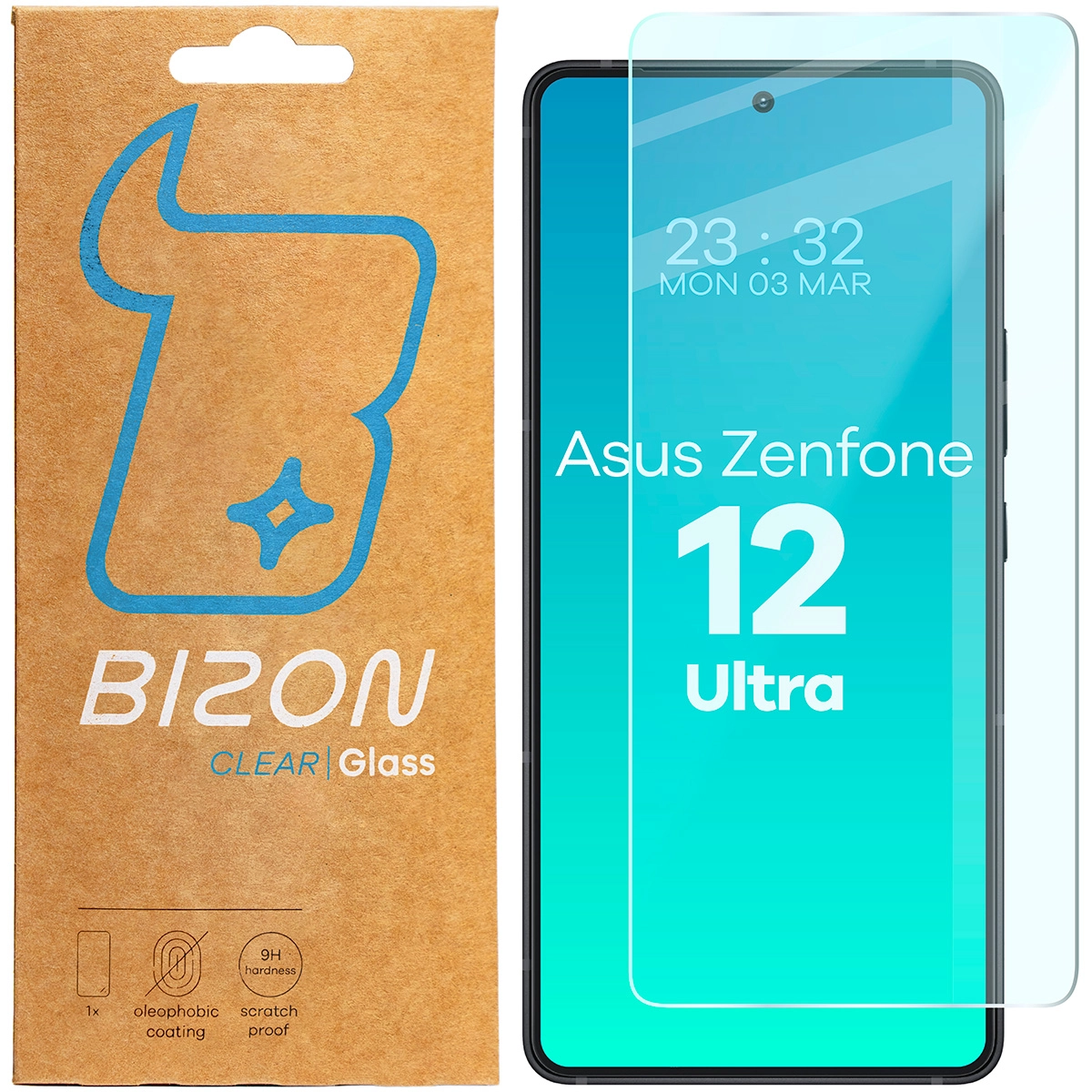 Szkło hartowane Bizon Clear 2 do Asus Zenfone 12 Ultra