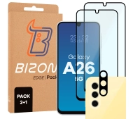Bizon 2x Szkło + szybka na aparat Edge 2 Pack do Galaxy A26 5G