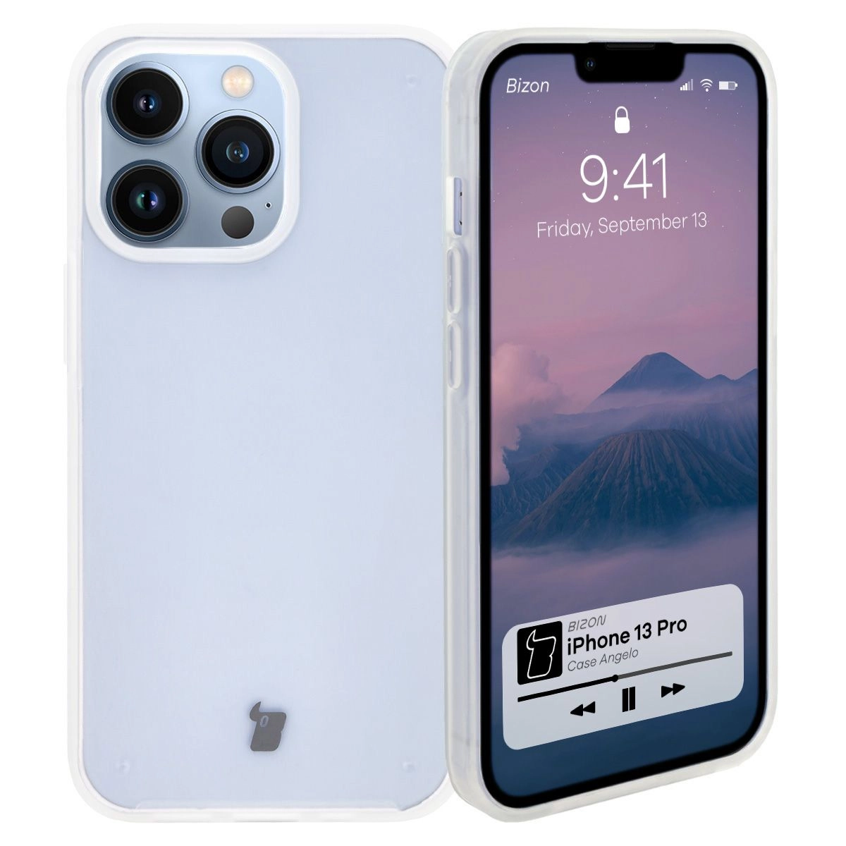 Etui Bizon Angelo do iPhone 13 Pro Półprzezroczysty