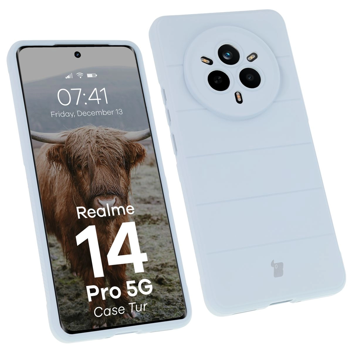 Etui Bizon Tur do Realme 14 Pro 5G Jasnoniebieski