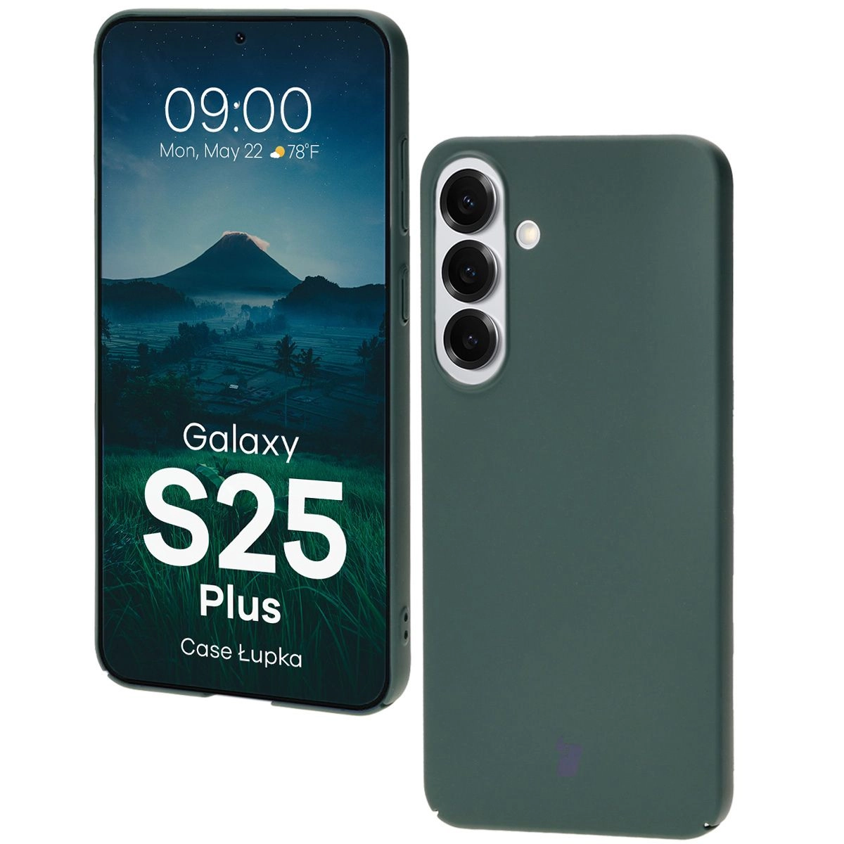 Etui Bizon Łupka do Galaxy S25 Plus Zielony