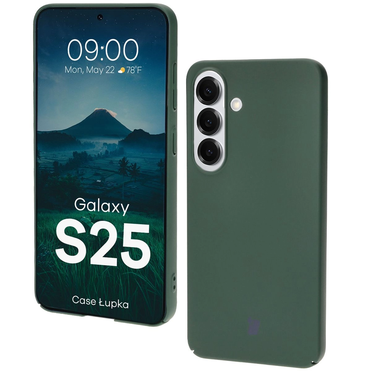 Etui Bizon Łupka do Galaxy S25 Zielony