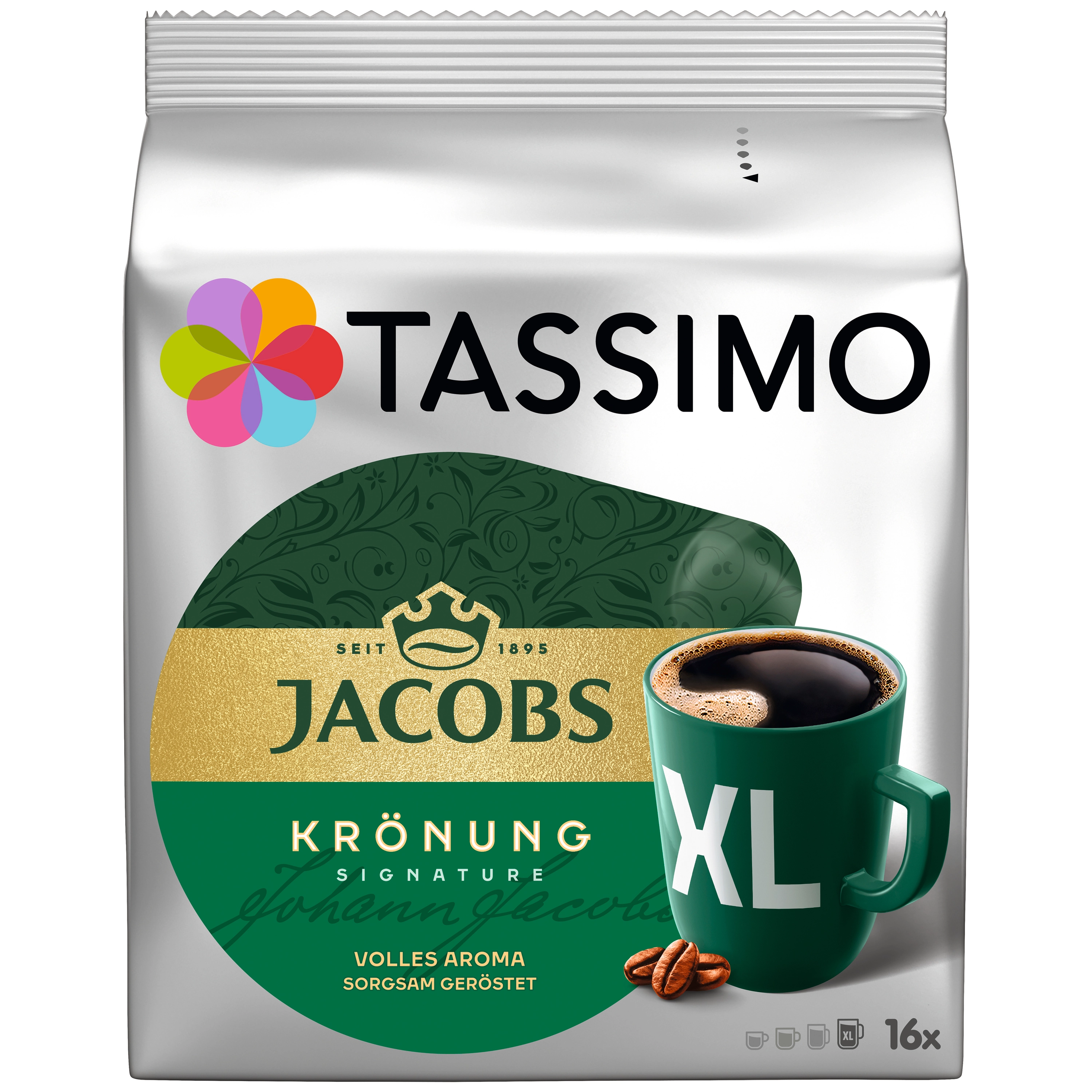 Kapsułki Tassimo Jacobs Kronung XL 16szt.