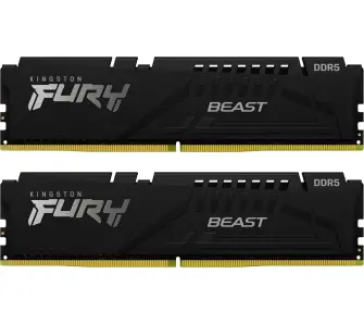 Pamięć RAM Kingston FURY Beast DDR5 128GB (2 x 64GB) 5600 CL36 EXPO Czarny