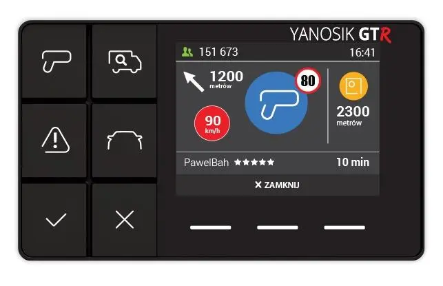 Komunikator drogowy YANBOX Yanosik GTR + 5 lat abonamentu