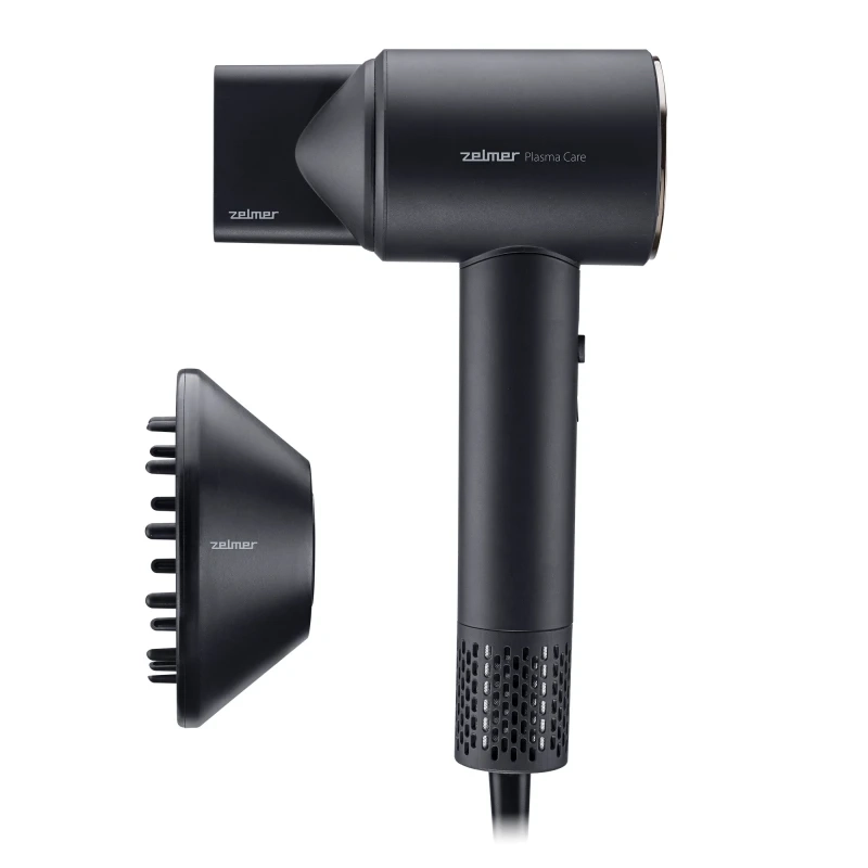 Suszarka do włosów Zelmer ZHD9004 Plasma Care Jonizacja Dyfuzor Zimny nawiew 1600W 2 prędkości 3 temperatury